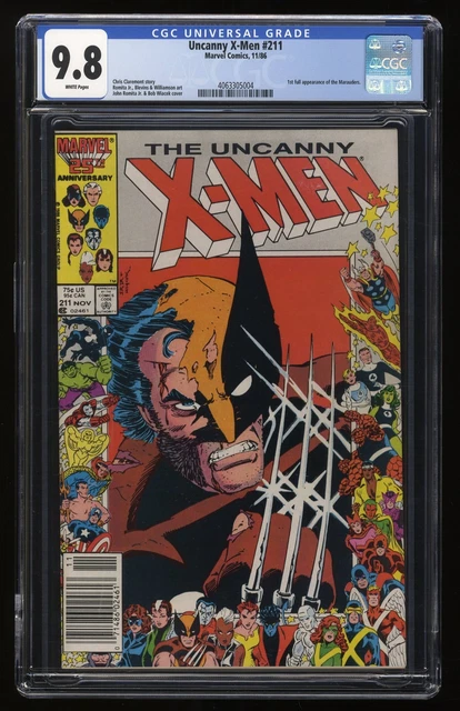 Uncanny X-Men #211 CGC NM/M 9.8 Newsstand Variant Marvel 1986