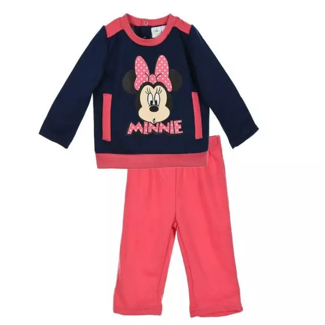 Tuta neonata Disney Minnie blu e fucsia