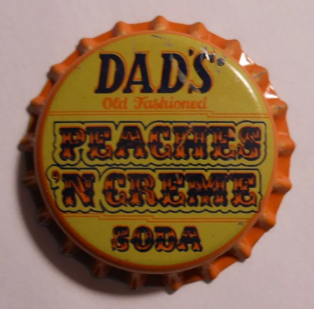 Vintage Dad's "Peaches N Creme"..plastic..unused..SODA BOTTLE CAP
