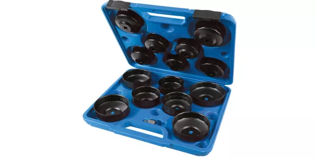 Set da 14 pezzi chiave a tazza  filtro olio motore auto smontaggio rimozione