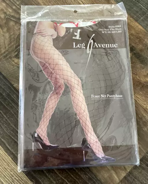 Leg Avenue Style #9905 Fence Net Pantyhose Red