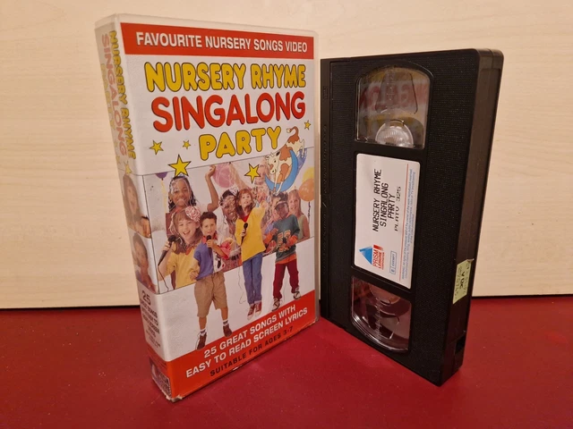 NURSERY RHYME - Singalong Party - 25 Great Songs - PAL VHS Video Tape