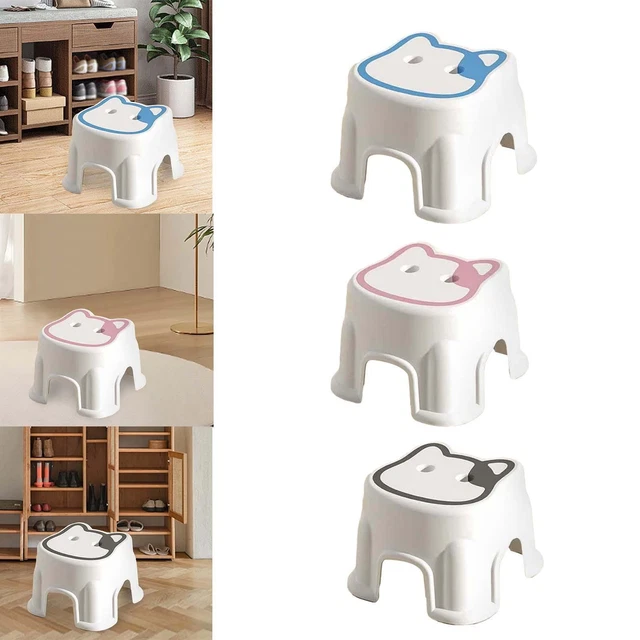 Step Stool, Foot Stool, Lightweight Entryway Shoe Stool, Non-Slip Bathroom