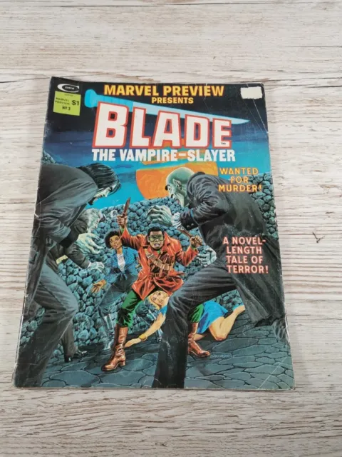 Marvel Preview Presents #3 Blade The Vampire Slayer Comic Book Sep 1975