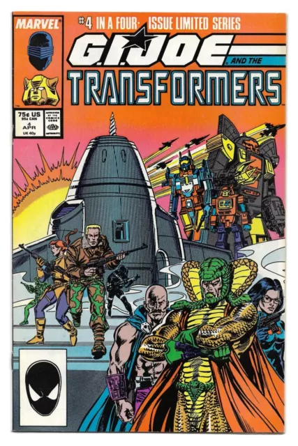 GI Joe and The Transformers #4 (of 4) : VF/NM : "...All Fall Down!"