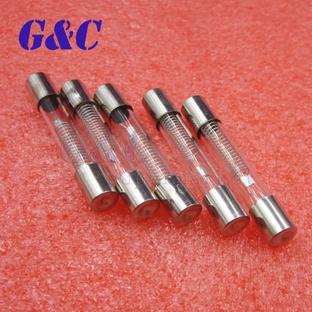 5PCS 6mmx40mm Axial Glass 800mA 0.8A 5KV Fuse Tubes for Microwave Oven 3