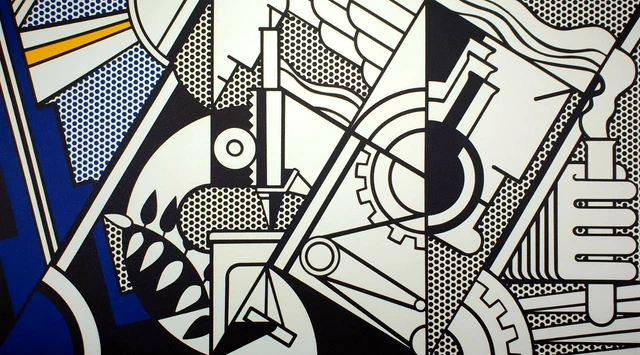 Lithographie Originale Signée Roy Lichtenstein - Avec Certificat D'authenticité Et évaluation 3500 €