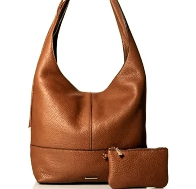 Rebecca Minkoff Unlined Slouchy Leather Hobo In Color Almond