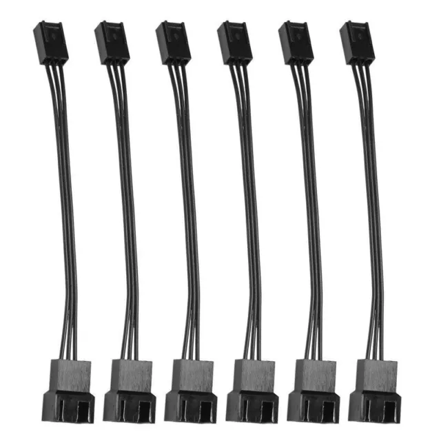 6 StüCk 4Pin PWM auf 3Pin Standard KüHlung LüFter Adapter Kabel S7E1