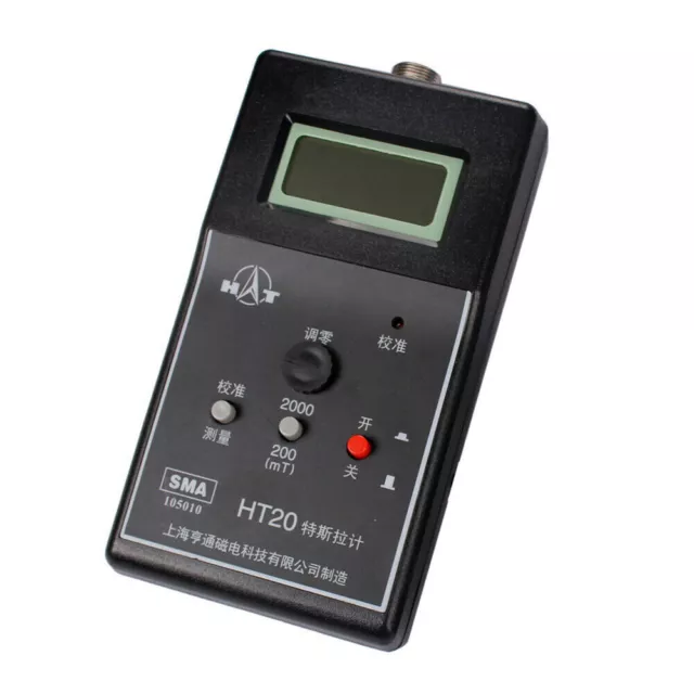 HT20 Digital Gauss Meter Static Magnetic Field Tesla Tester Flux Meter DC/Static 2