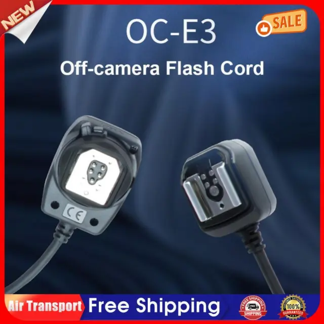 OC-E3 Off Camera Flash Cable Hot Shoe Cord Sync Remote Focus Cable for Canon AU