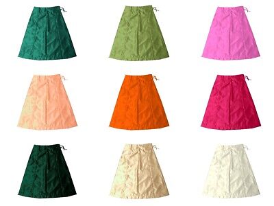 Sari Sottoveste Sotto Gonne Lungo Sari Intimo Taglie Forti S56 Avoria Raso Sari 