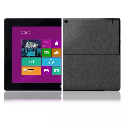 Skinomi Brushed Steel Tablet Skin+Screen Cover for Microsoft Surface Windows RT