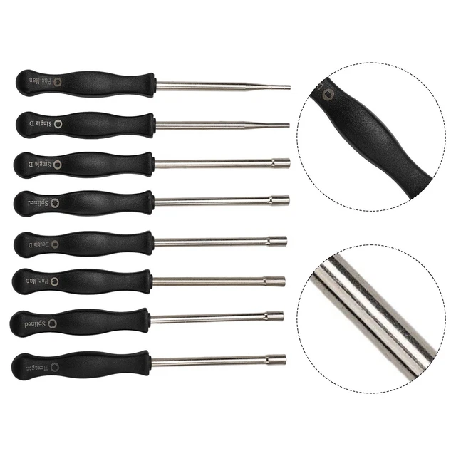 Outil De Réglage Carburateur Hexagonal 4mm + 5 Brosses Métal - Pour Tronçonneuse, Tondeuse, Souffleur