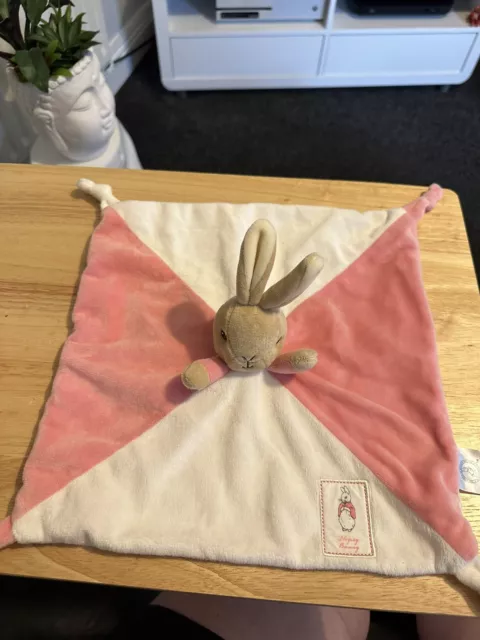 Official Beatrix Potter Flopsy Bunny Comfort Blanket - Peter Rabbit Soft Toy