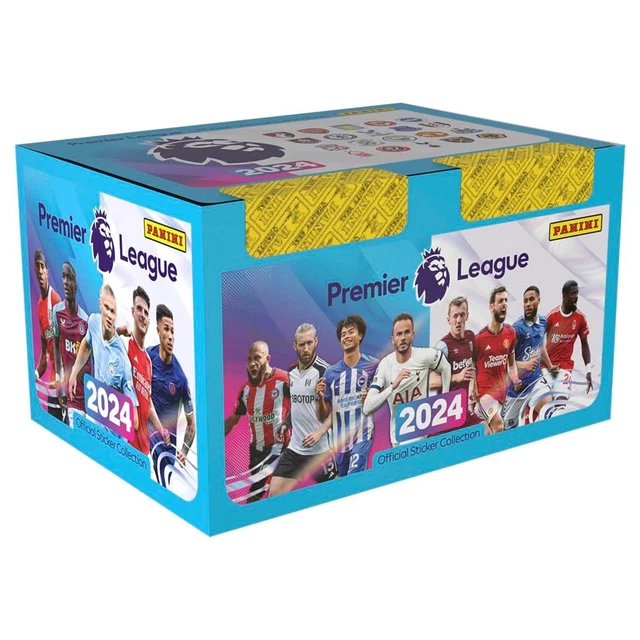 PREMIER LEAGUE 2024 Box of 100 Sticker Packets Panini Official