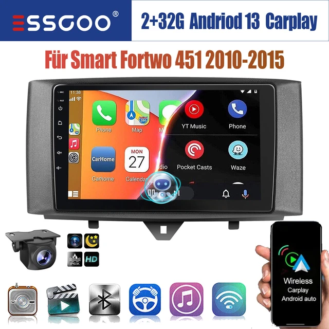 For 2011-2015 Mercedes Benz Smart Fortwo Android 13 Car Radio