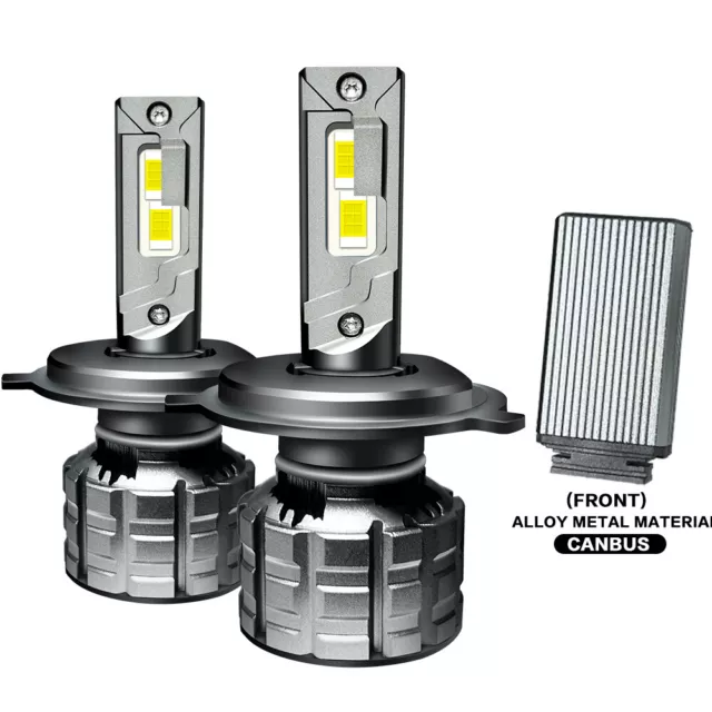 H4 Cool White LED Bulbs Low Beam Headlight Kit Silent Fan CSP for Sequoia 01-07