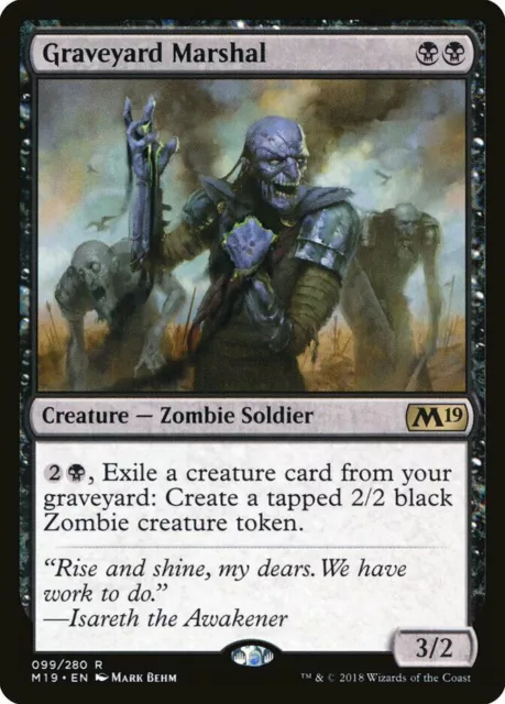 Isareth the Awakener 2x FOIL M19 MTG Core Set 2019 Rare MINT black Isareth the Awakener 2x FOIL M19 MTG Core Set 2019 Rare MINT black