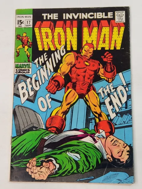 Invincible Iron Man 17 Marvel Comics 1st App Madame Masque Silver Age 1969