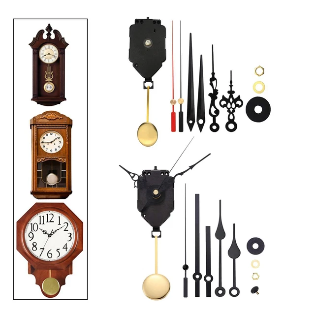 PENDULUM CLOCK MOVEMENT Mechanism Kits Replace Long Shaft Making DIY