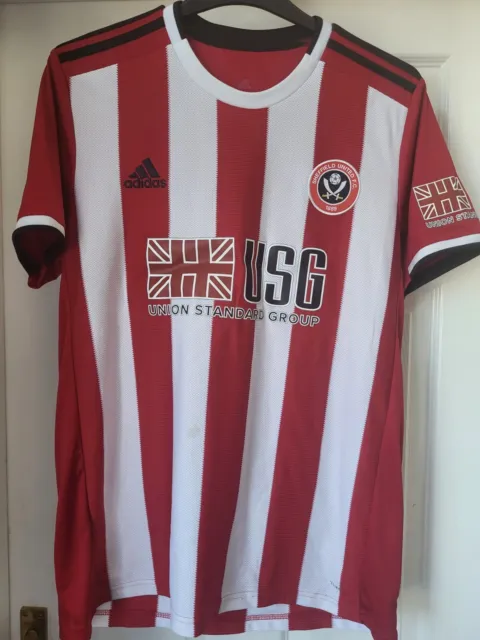 Mens Football Shirt - Sheffield United FC - Home 2019-2020 - Size L - Adidas