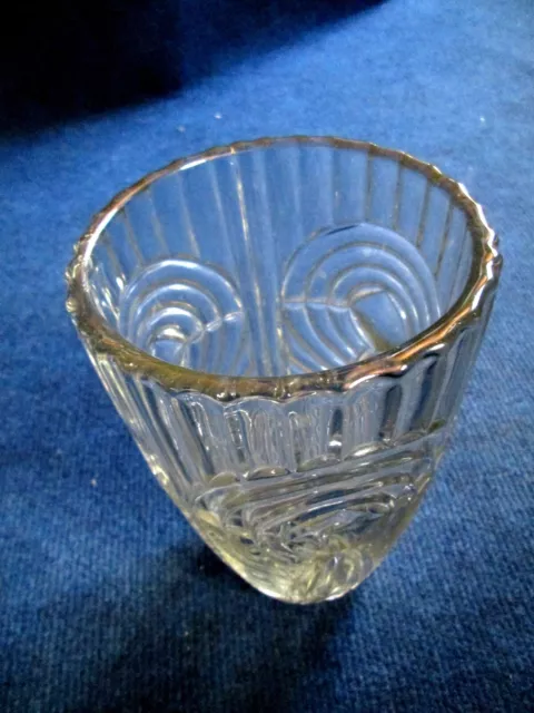 VASE en Cristal 20,cm Verrerie Glassware Crystal Vessel Cristallerie Art Deco ! 2