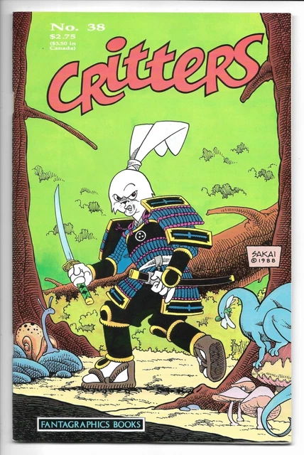 Critters #38 / Usagi Yojimbo Stan Sakai Cover / Anthropomorphic Anthology / 1989