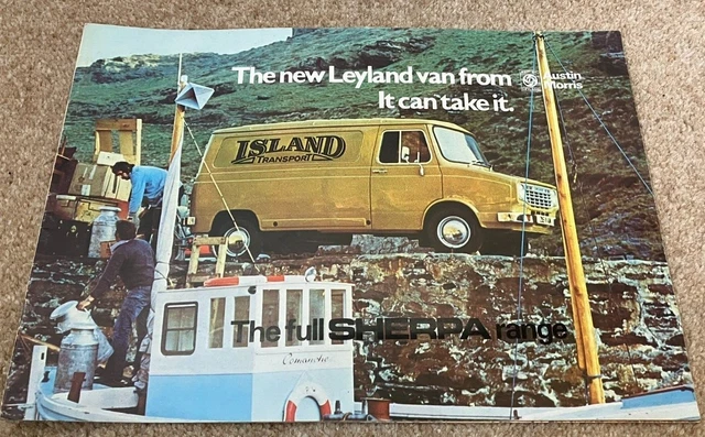 LEYLAND SHERPA VAN PICK UP Minibus Sales Brochure Oct 1974 No.3060