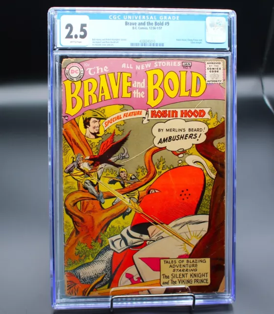 Batman BRAVE and the BOLD #9 (vol. 1, 1956) CGC 2.5 [Bill Finger& Joe Kubert]