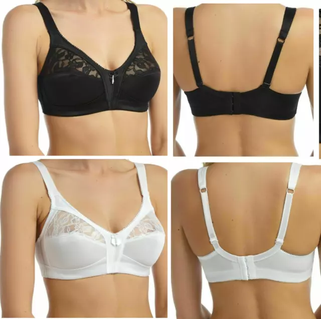 BEAUFORME FIRM CONTROL Lace Full Coverage Bra, Non-Wired,Black