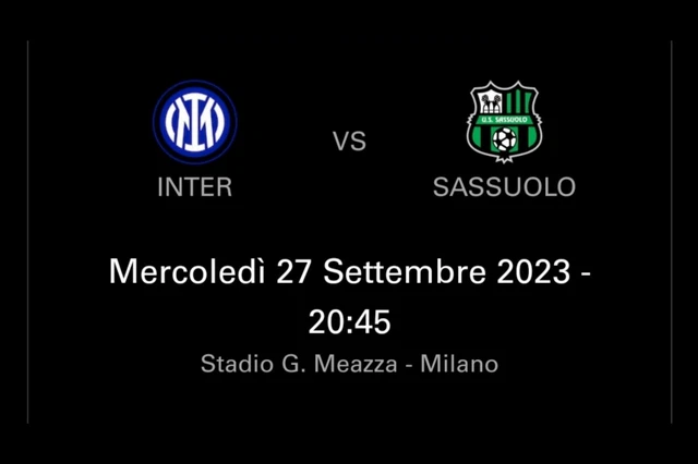 Biglietto INTER SASSUOLO - SECONDO ANELLO BLU