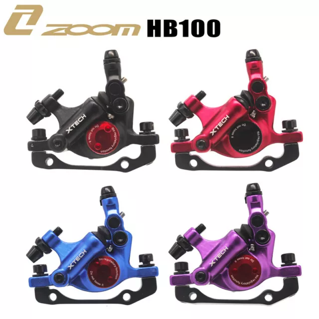 Durable Hydraulic Bicycle Front / Rear Disc Brake Set MTB Mountain Bike Oil Disc 2