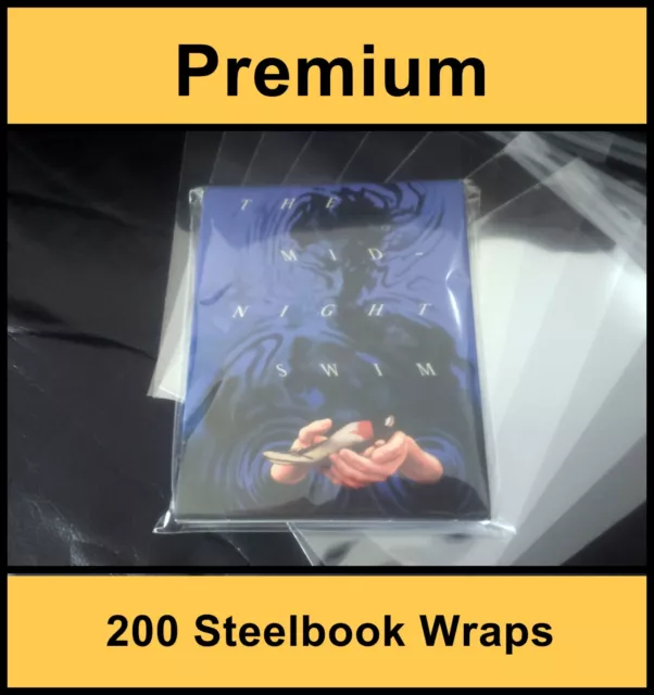 Premium Blu-Ray / DVD Steelbook Protective Wraps / Sleeves (Pack of 200)