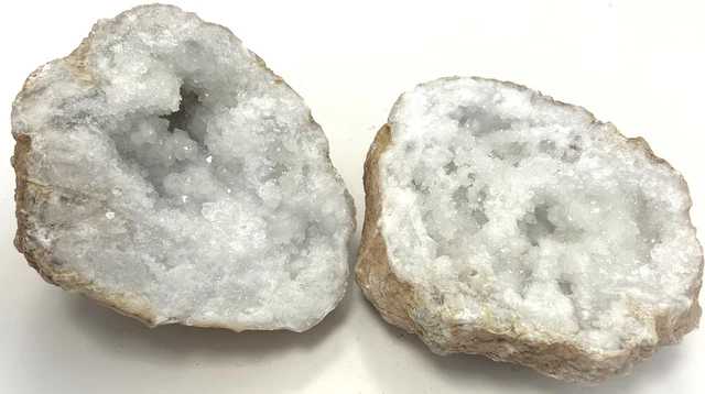 FM0347 Fipro Minerals Geode Quarz Kristall Druse Marokko Glücksgeode Paar 1446g