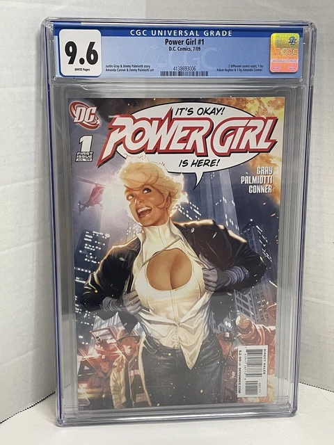 Power Girl #1 (DC, 2009) - CGC 9.6 - White Pages - Adam Hughes Variant