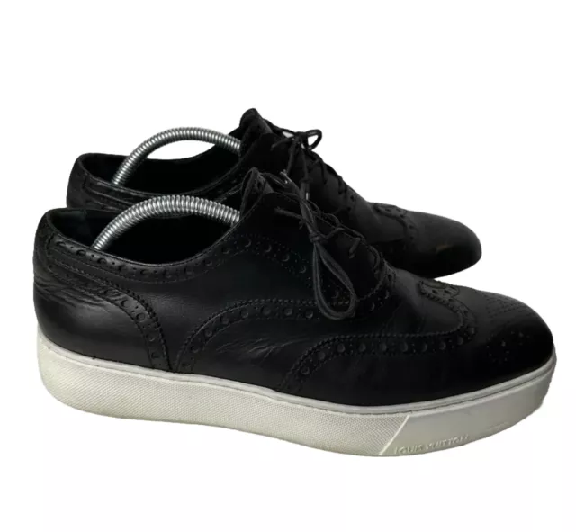 Louis Vuitton, Shoes, Louis Vuitton Lv Dress Shoes Oxford Brogues Leather  Wingtip Black Mens Uk 8 Us 9