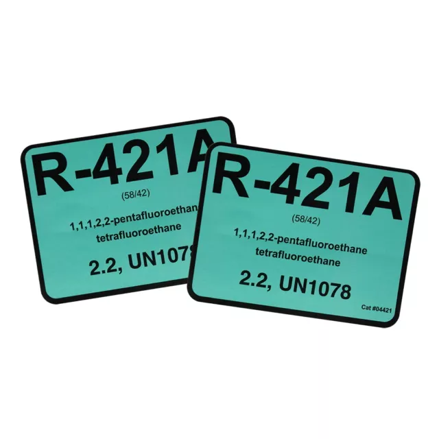 R-421A / R421A Label # 04421 , Pack of (2)