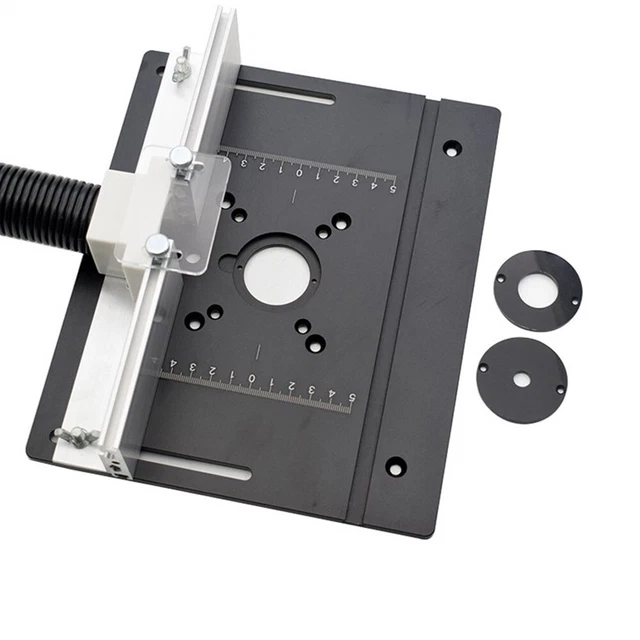 Placa de inserción Backing Iter Gauge fresado de madera Flip Backing Miter Gauge con espiga