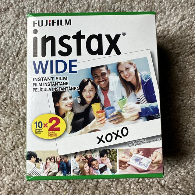 Genuine OEM Fujifilm instax Wide Instant Camera Film 20 Exposures Picture Sheets