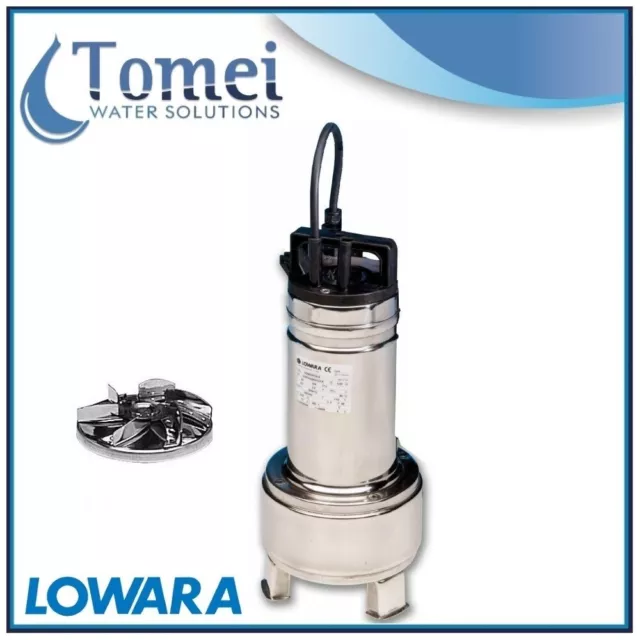 Pompe relevage eaux usees submersible DOMO15VX SG 1,1kW 230V PAS Flotteur Lowara