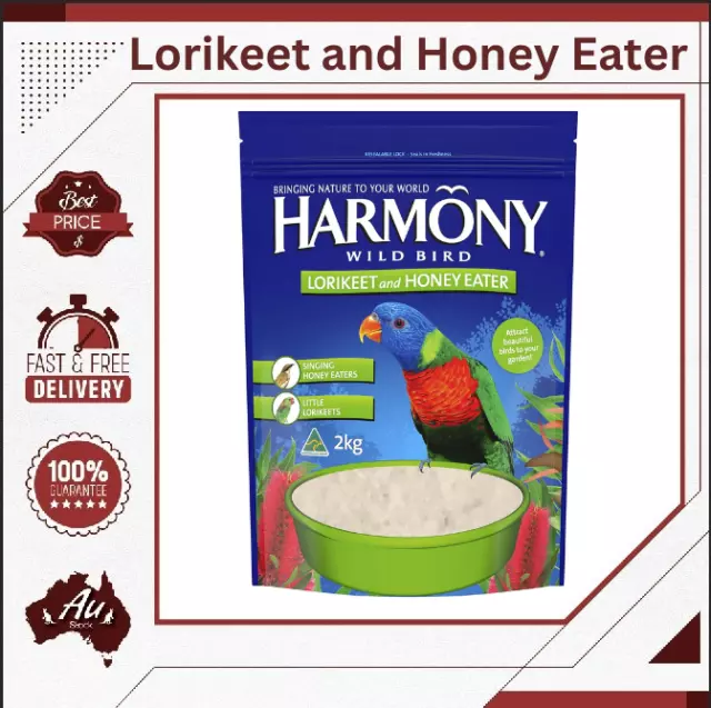 Harmony Wild Bird Lorikeet and Honey Eater 2Kg | BRAND NEW | FREE SHIPPING AU