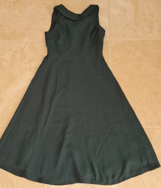BODEN CLARISSA MIDI OLIVE GREEN Dress SIZE UK 12R RRP 120 W0343