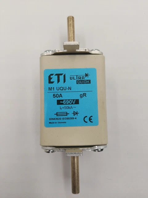 Cartuccia fusibile ETI M1 UQU-N 50A gR 690V / #D O1ME 3438