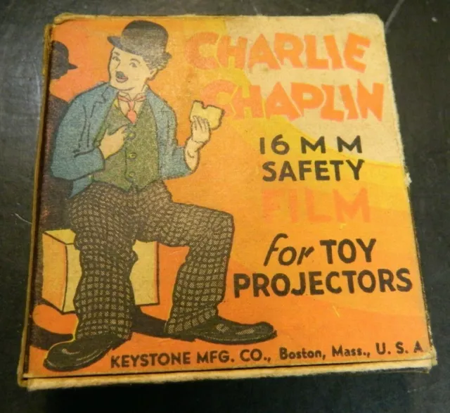 Vintage Charlie Chaplin The Cave Man 16 MM Movie #4213 Keystone Mfg. Co. Good