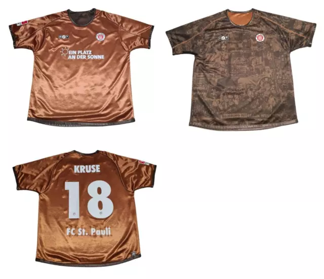 ST. Pauli 2010/11 Kruse Trikot Wendetrikot Gr. XXL Braun