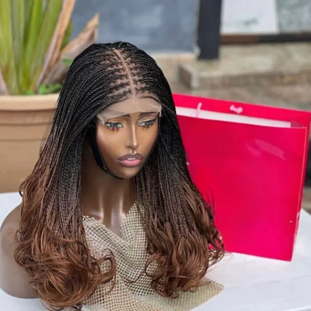 Knotless Braided wig, Senegalese Braid, braided wig, Full Lace braided wig,