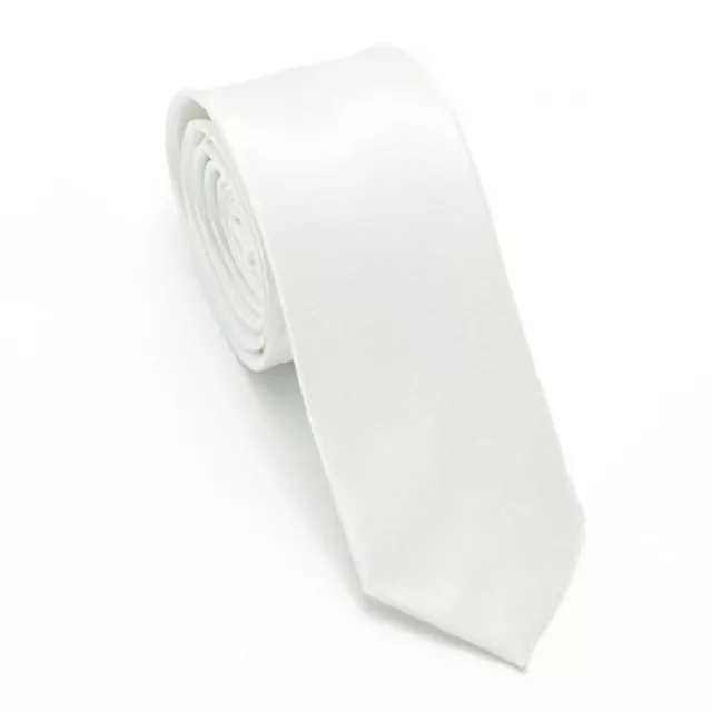 Men Blank Sublimation Tie Solid Color White DIY Heat Transfer Polyester Necktie