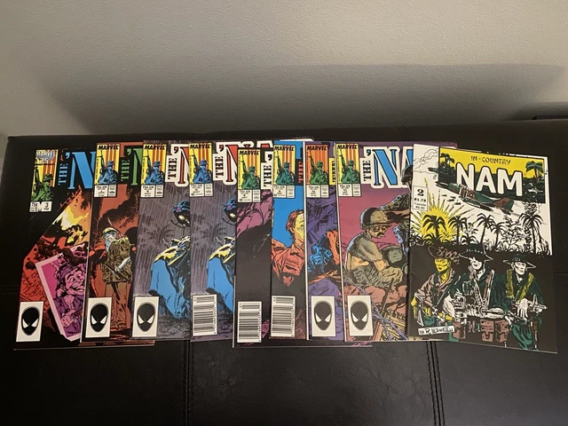 The 'Nam Comic Book Lot of Nine 3 5 6 6 8 9 10 11, in Country Nam2   VF/NM