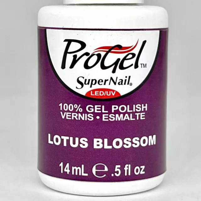 Brand New ProGel SuperNail UV/LED Gel Polish - Lotus Blossom 0.5 fl oz